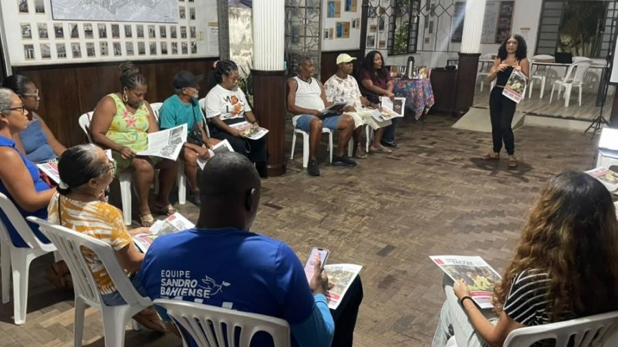 Reportagem do Jornal da FACOM é tema de debate em São Lázaro